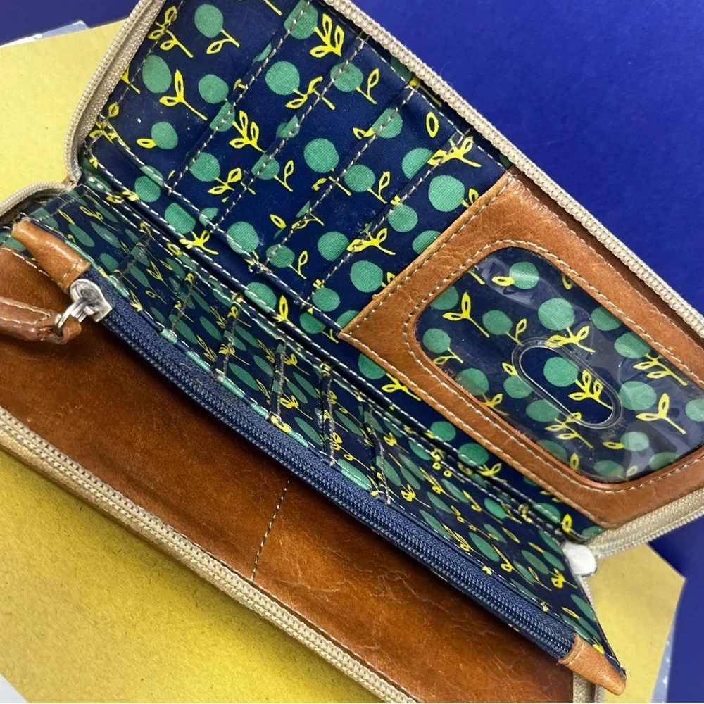 Fossil Key-per Zip Around Continental wallet